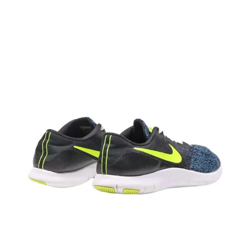 Nike Abrasion Resistant Low Top Training Shoes Men's Black Blue Yellow-3