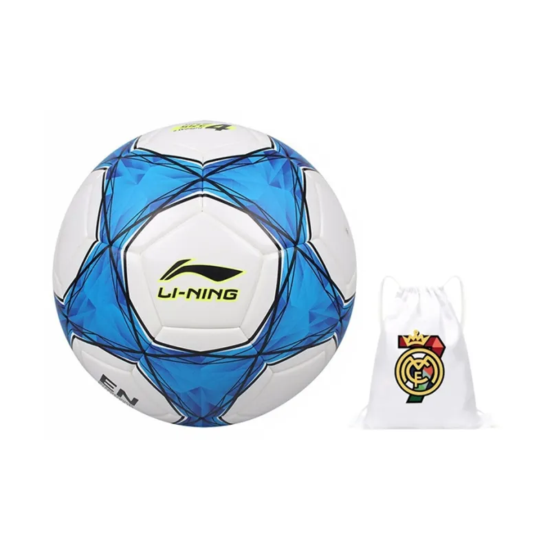 LiNing Size 4 Soccer TPU Seamless Thermal bonding Unisex Blue White-16