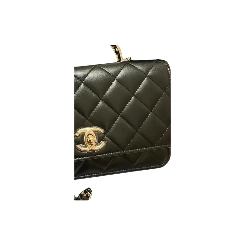 CHANEL WOC Sheepskin Wallet, Shoulder Bag, Crossbody Bag, Handbag Women's Black-1