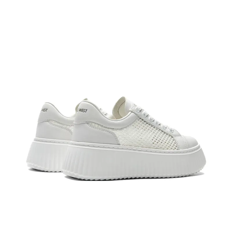 NINE WEST Low Top Skateboard Shoes Women's White-2