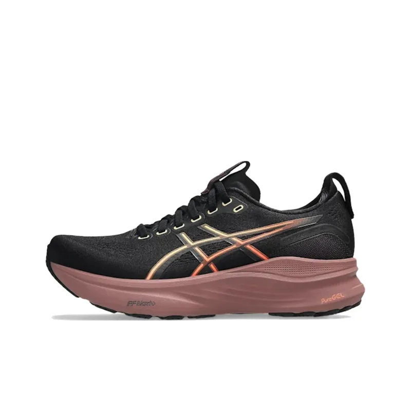 Asics GEL KAYANO 32 Abrasion Resistant Low Top Running Shoes Women's Black Purple Pink-0