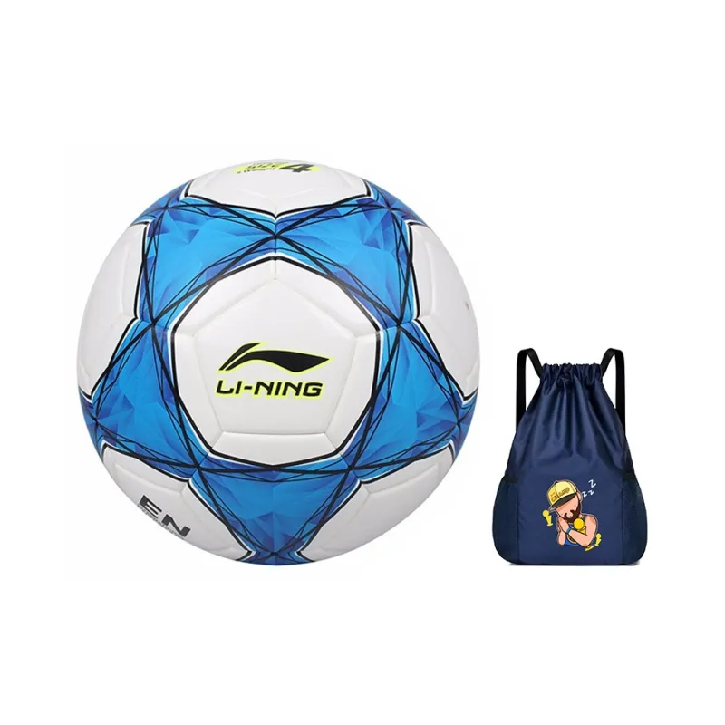 LiNing Size 4 Soccer TPU Seamless Thermal bonding Unisex Blue White-8