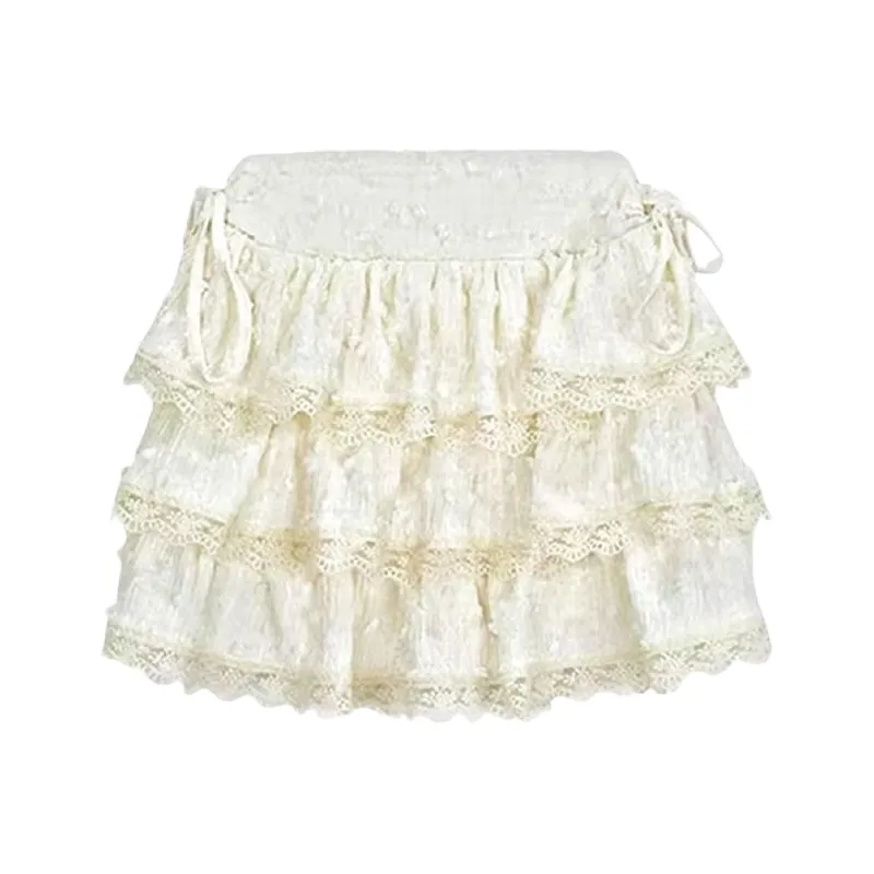 ORIASTAR Casual Short Skirts Women's Apricot-0
