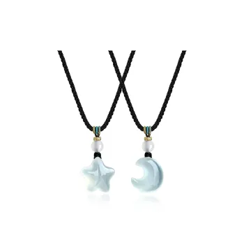Tang Zhi Natural Serpentine Jade Necklaces Unisex