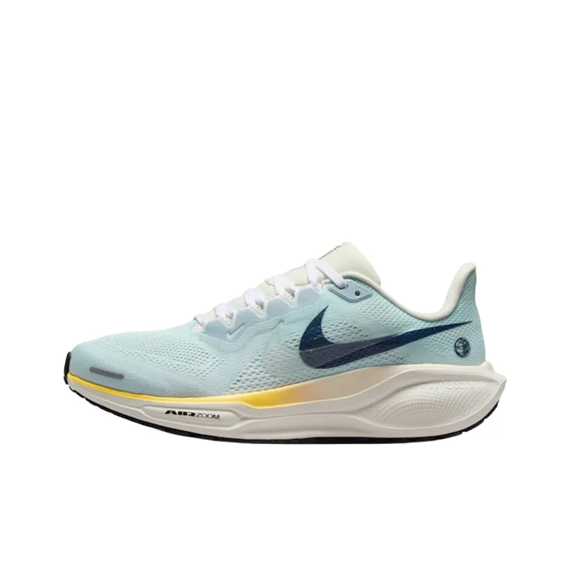 Nike Air Zoom Pegasus 41 Abrasion Resistant Low Top Running Shoes Women's Blue-0