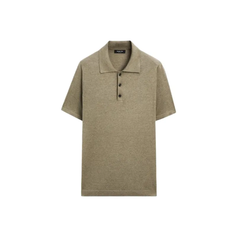 Massimo Dutti Polo Shirts Men Ocean Green-0