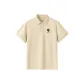 [Mulberry Silk Polo Shirt]Khaki (Black Lion Chest Logo)