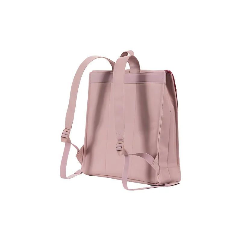 Herschel Leather Laptop Bag Commute Backpack Medium Size City Gray Rose-2