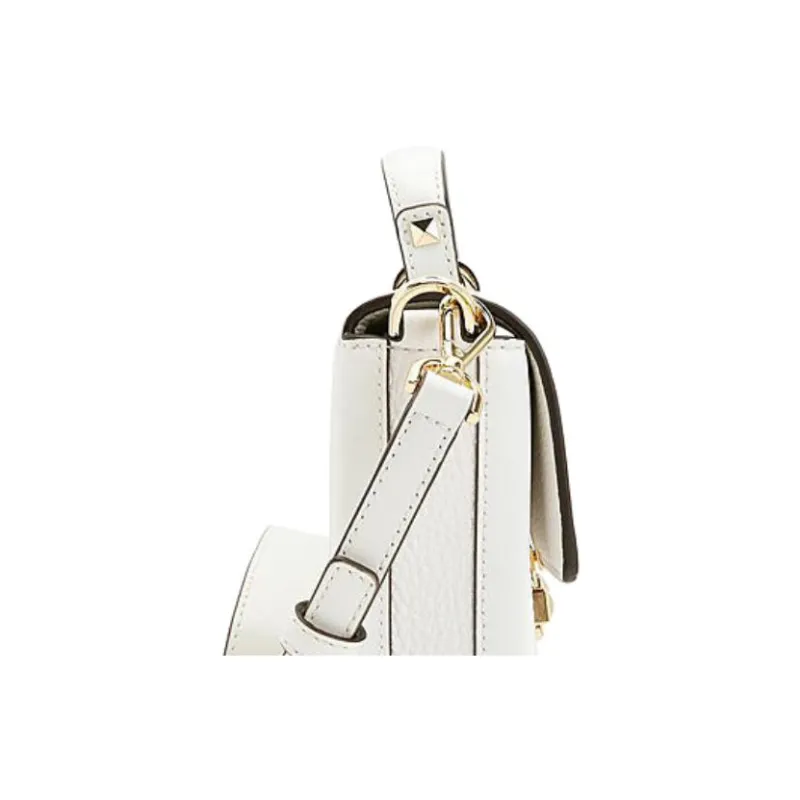 MICHAEL KORS Jayne Leather Shoulder Bag, Crossbody Bag, Handbag Small Size Women's Luminous White-4