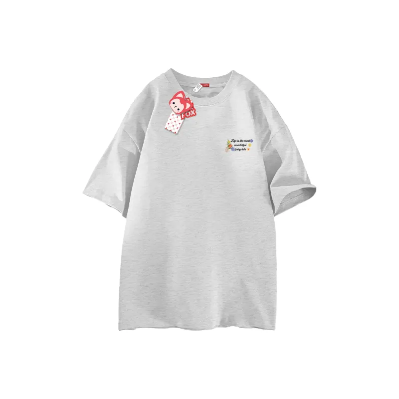 ALI THE FOX T Shirt Unisex White-8