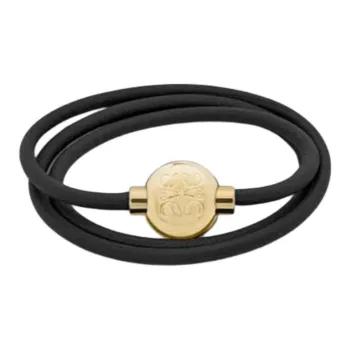LOEWE Calfskin, Metal Bracelets Women's Black