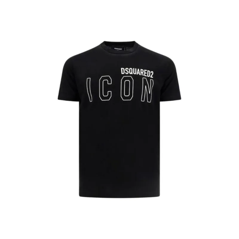 DSQUARED 2 Icon Logo Printed Crewneck T Shirt-0