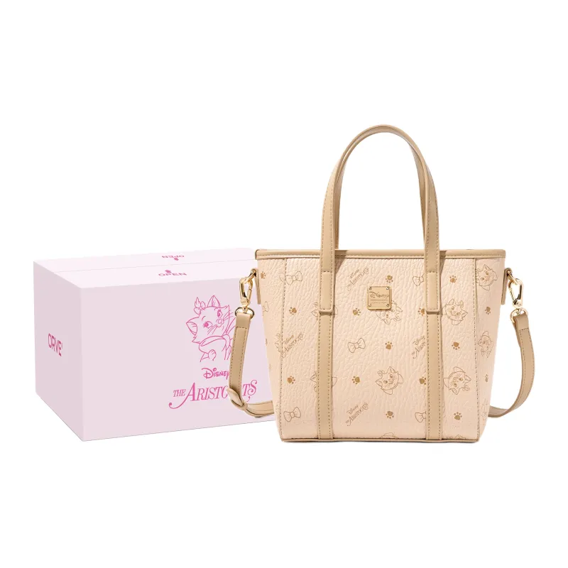Disney Cat Velvet PU Shoulder Bag, Crossbody Bag, Handbag Women's Pink-4