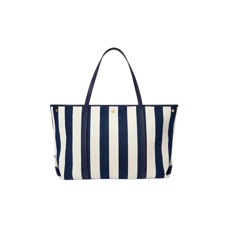 LAUREN RALPH LAUREN Emerie Striped Logo Tote Bag-2