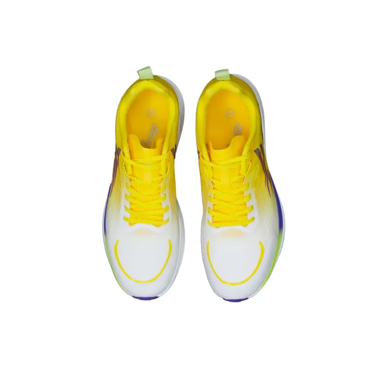 Volanti Abrasion Resistant Shock Absorbers Slip Resistant Rebound Balance Low Top Casual Running Shoes Unisex Yellow-2