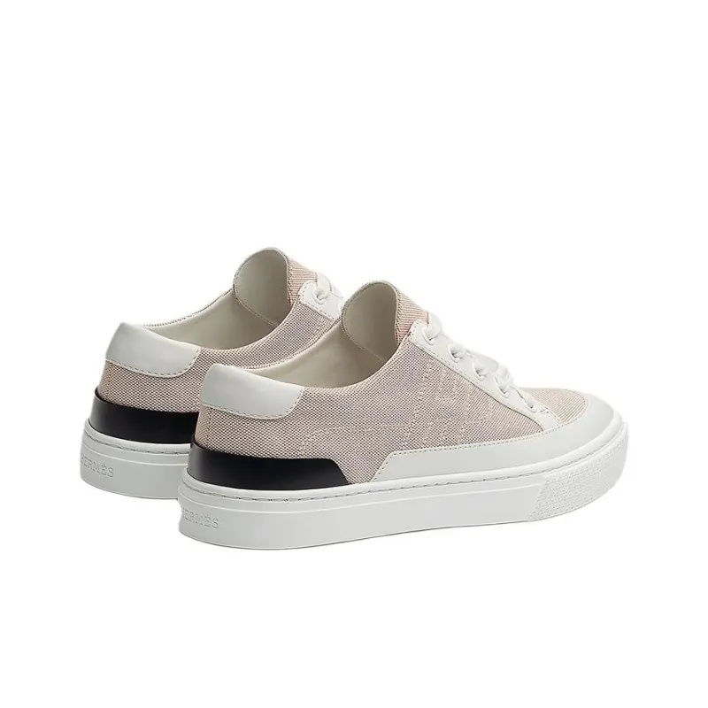 HERMES Deep Low Top Stylish Skateboarding Shoes Women's Red White-4