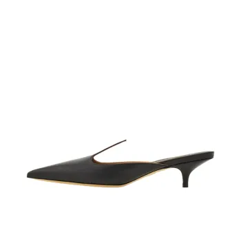 FERRAGAMO Abrasion Resistant Closed Toe Slippers Women's Black