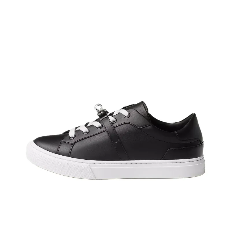 HERMES Day Low Top Skateboard Shoes Women's Black-0