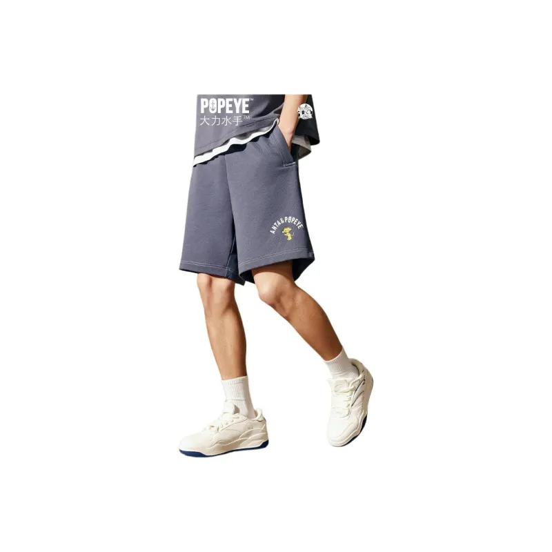 Anta x POPEYE Casual Shorts Men's Men's Gray-2