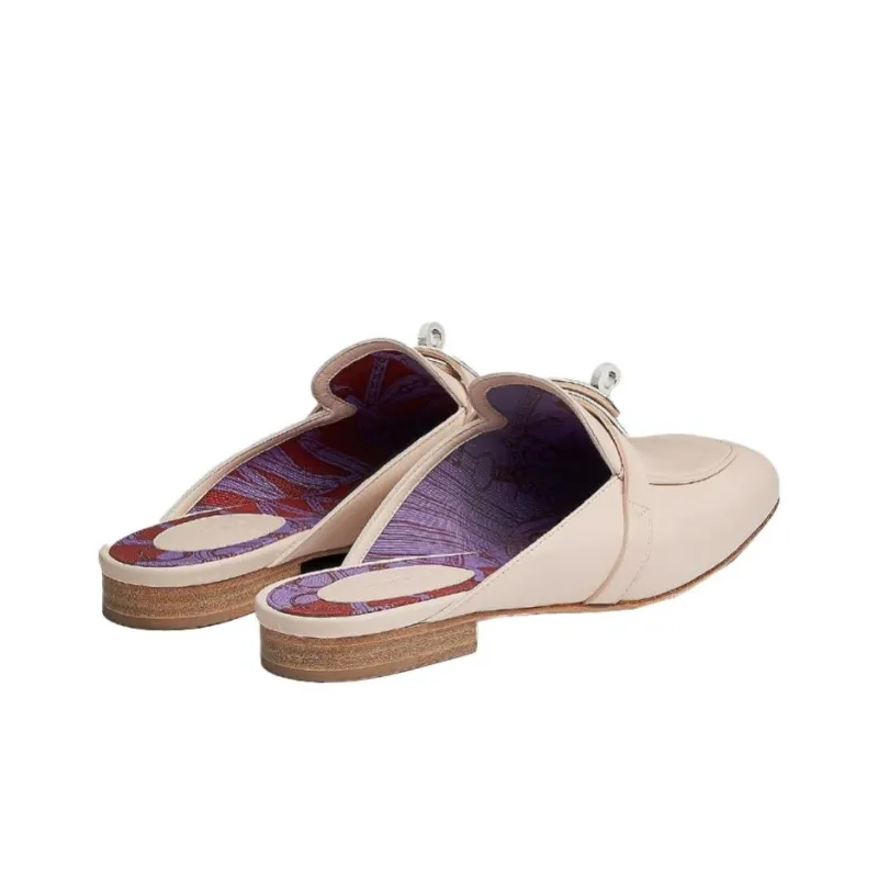 HERMES Oz Closed Toe Slippers Women's Pink-3
