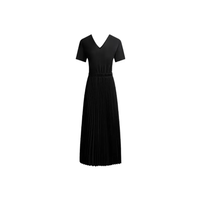 ARMANI EXCHANGE Short Sleeved Dresses Women's Black-0