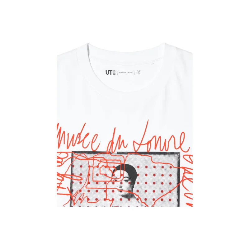 UNIQLO Louvre X Camille Henrot Collaboration T Shirts Unisex White-3