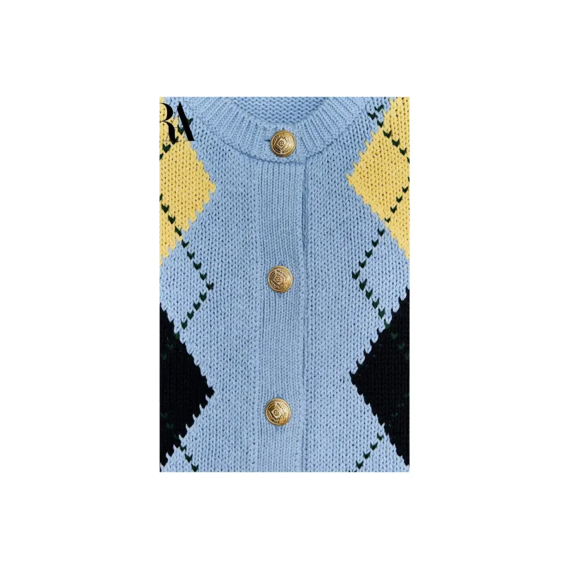 ZARA Vests Women's Light Blue-2