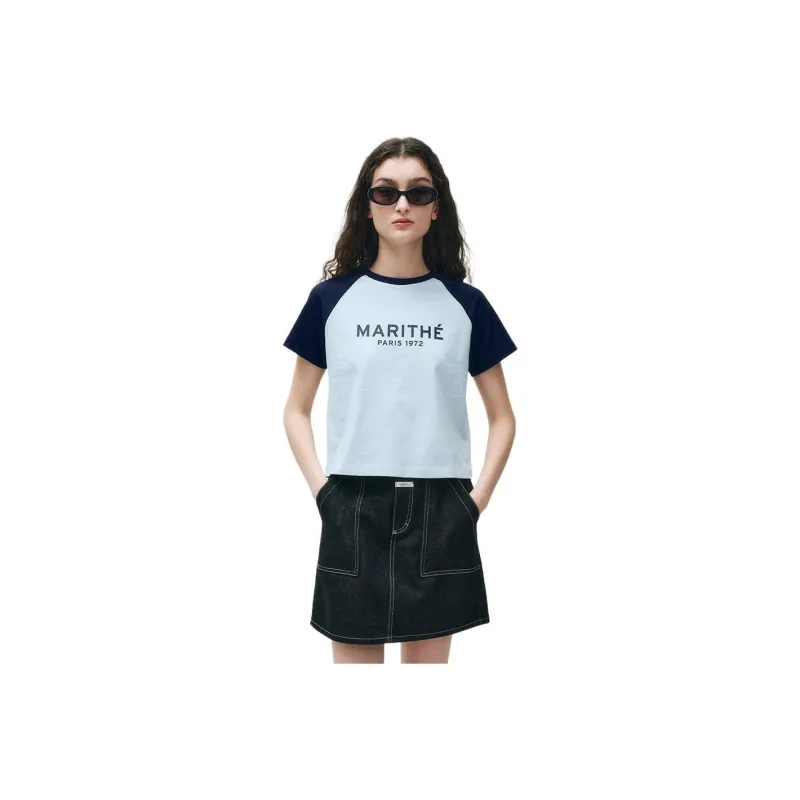 MARITHE FRANCOIS GIRBAUD Raglan Sleeve T Shirt Women's-7