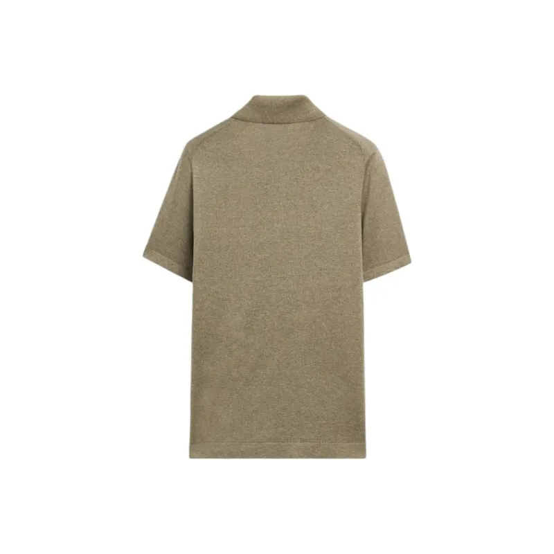 Massimo Dutti Polo Shirts Men Ocean Green-1