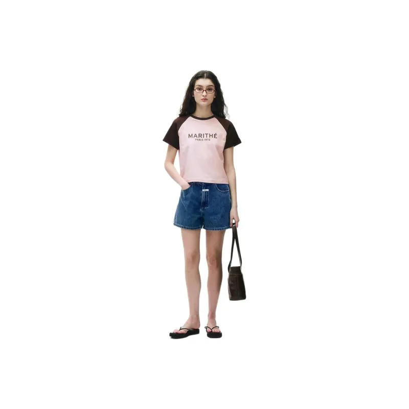 MARITHE FRANCOIS GIRBAUD Raglan Sleeve T Shirt Women's-5