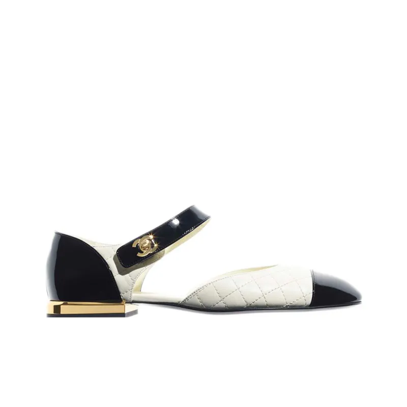 CHANEL Women's Casual Shoes Women's White/Black-1