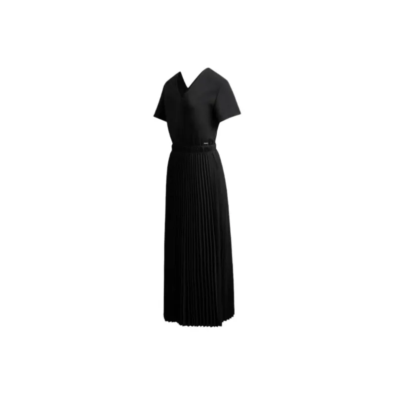 ARMANI EXCHANGE Short Sleeved Dresses Women's Black-1