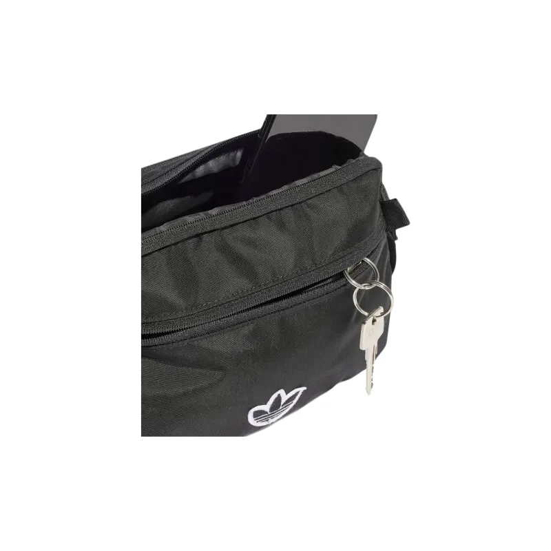 Adidas Originals Premium Essentials Recycled Nylon Shoulder Bag, Crossbody Bag Trumpets Unisex Black-4