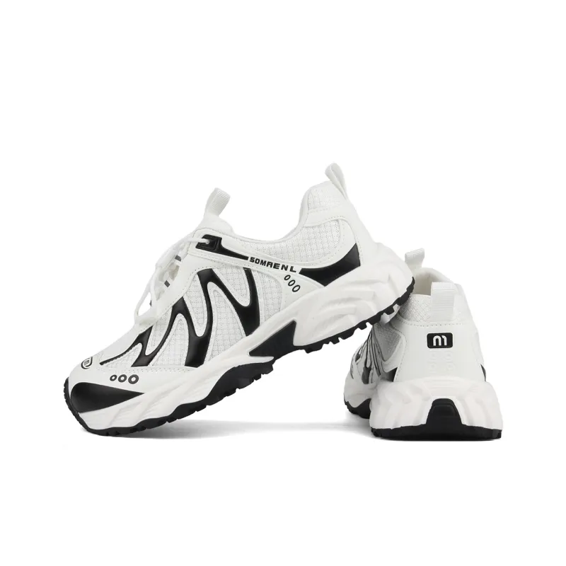 WENPU Cushioning And Breathable Low Top Chunky Sneakers Women's-14