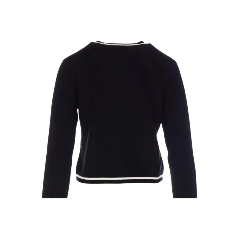 TORY BURCH Shrunken Kendra Knitted Cardigan-3