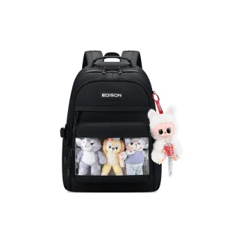 EDISON Water repellent Nylon Backpack Unisex Multicolor