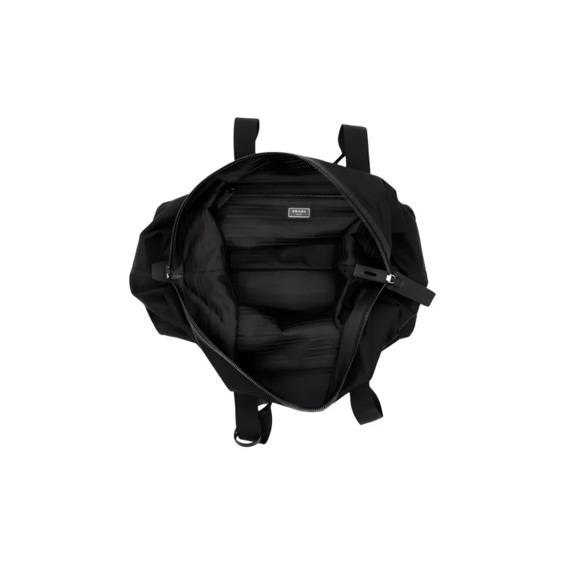 PRADA Nylon Travel Bag Men's Black-3