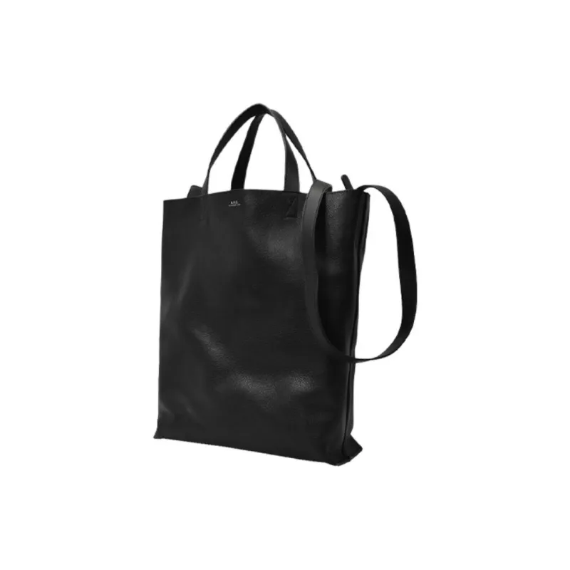 A.P.C Grain Leather Handbag Medium Size Women's Black-2
