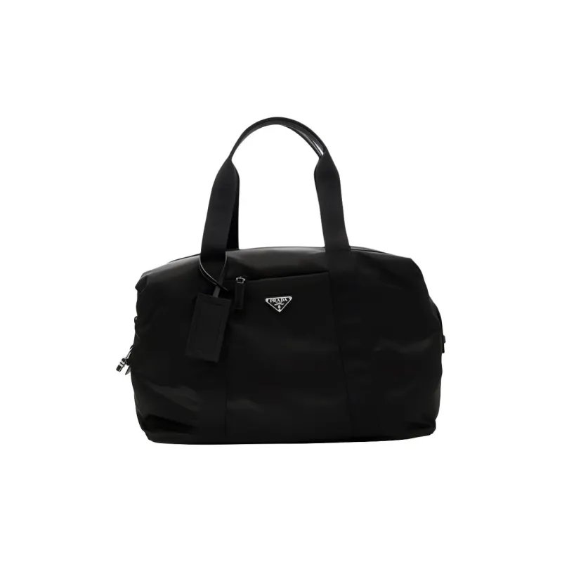 PRADA Nylon Travel Bag Men's Black-0
