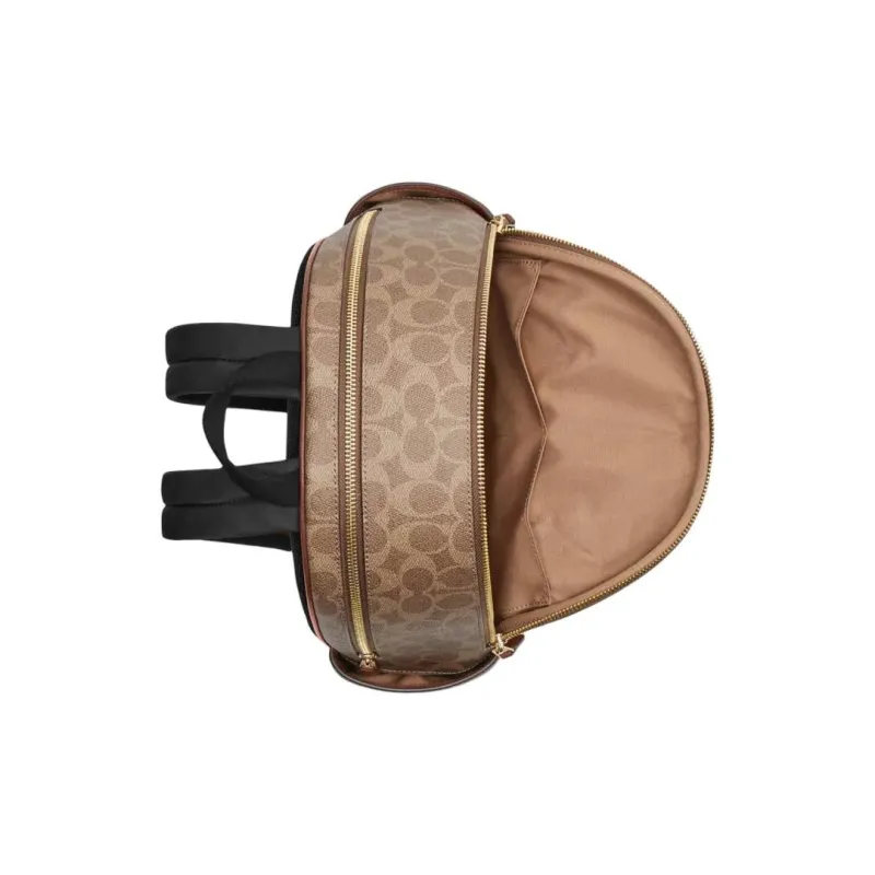 COACH PEANUTS Collaboration Coated Canvas Backpack Tubas Women's Tan & Brown Multicolor-2