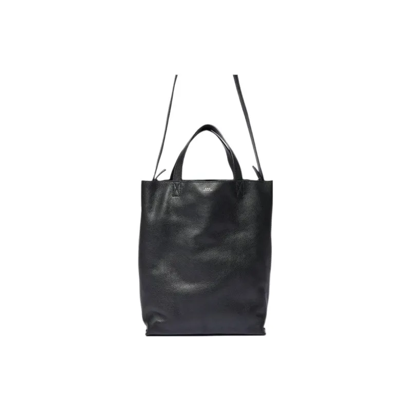 A.P.C Grain Leather Handbag Medium Size Women's Black-1