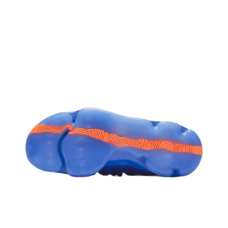 Nike KD 10 Anti Slip Wear Resistant Low Top Children's Basketball Shoes Blue Teenagers-3