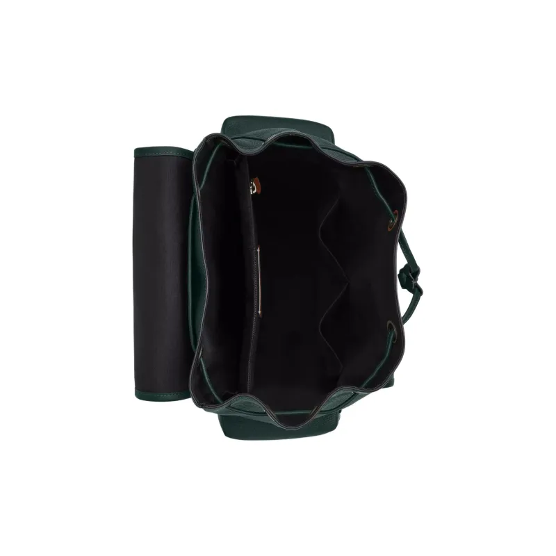 COACH Sprint Pebble Texture Leather With Calfskin Backpack Tubas Men's Deep Cyan & Black-2
