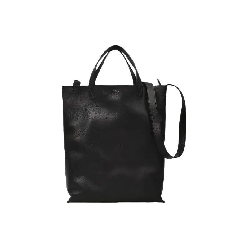 A.P.C Grain Leather Handbag Medium Size Women's Black-0