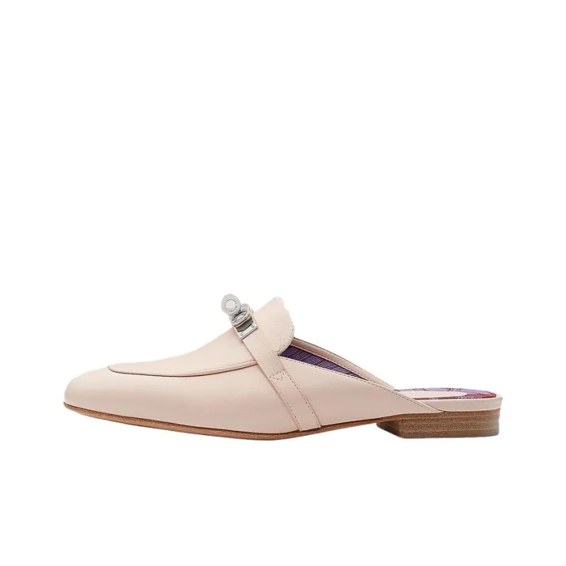 HERMES Oz Closed Toe Slippers Women's Pink-0
