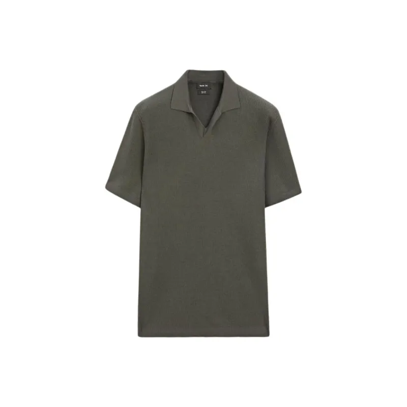 Massimo Dutti Polo Shirts Men Green-0