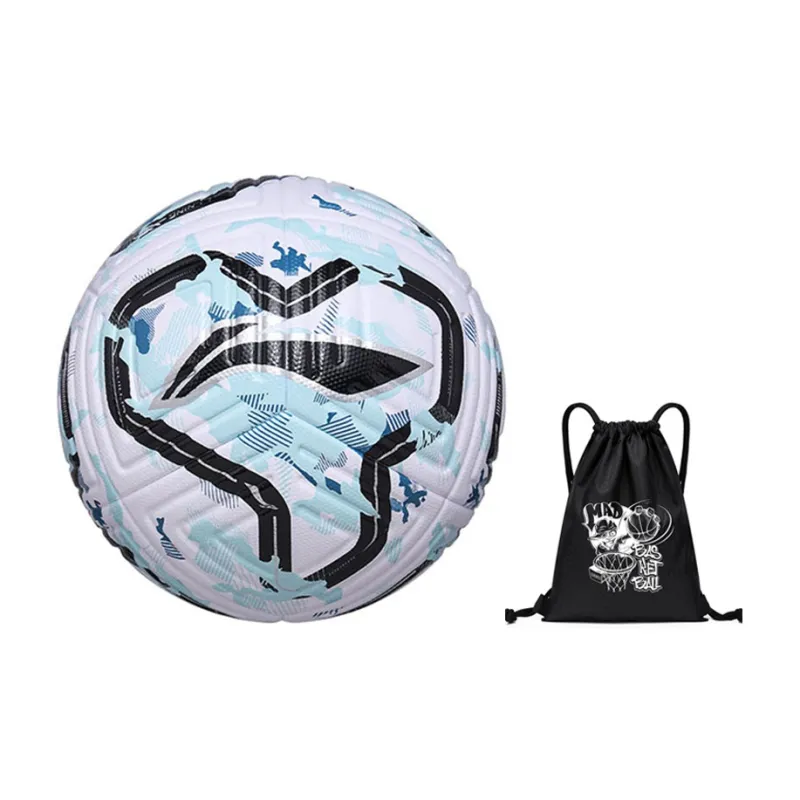 LiNing Size 5 Soccer TPU Seamless Thermal bonding Unisex White Black Blue-22