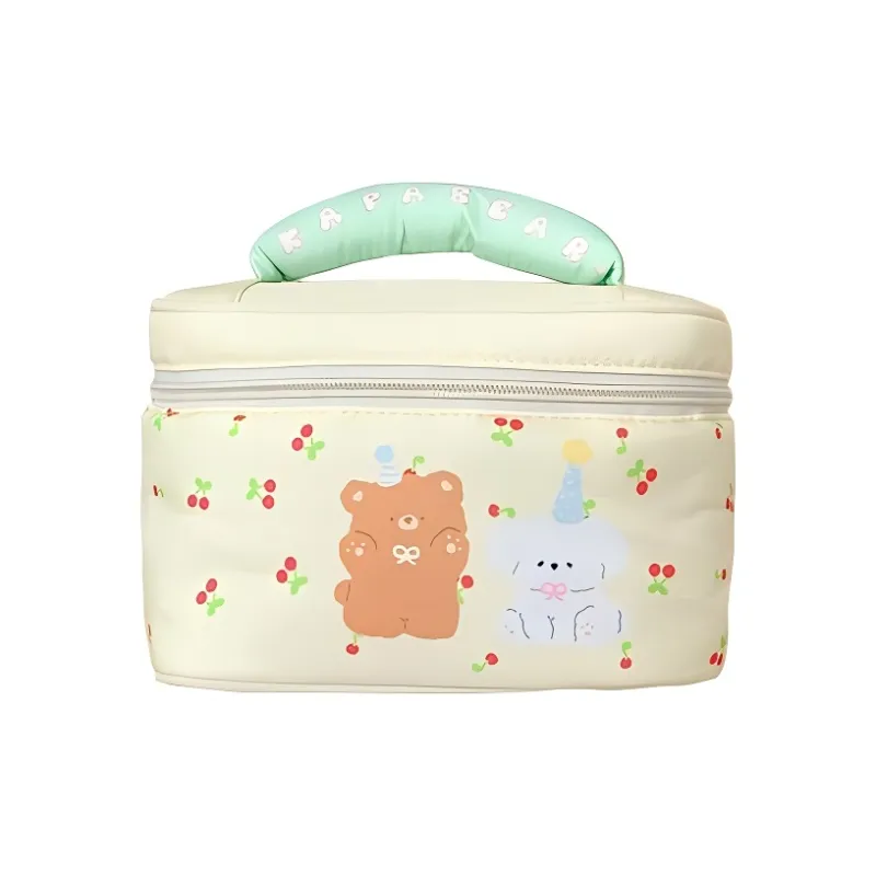Gentle Welcome Cartoon Bear Cute Makeup Bags Convenient Portable-10