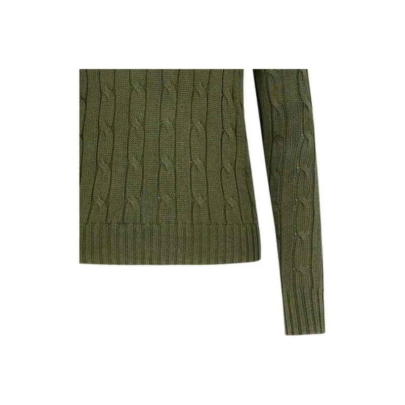 Polo Ralph Lauren Kimberly V Neck Cable Knit Jumper-4