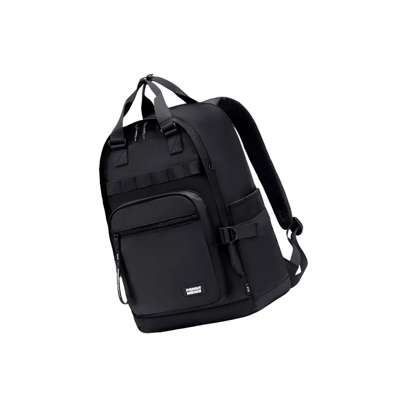 HLA Nylon Backpack Large Size Unisex Black/Beige-2